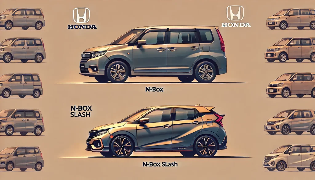 ホンダ車のn-boxスラッシュとn-box